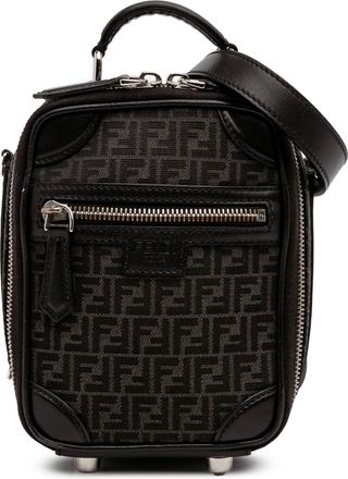 Fendi Pre-owned Womens Monogram Crossbody Bag - Black Textile - One Size