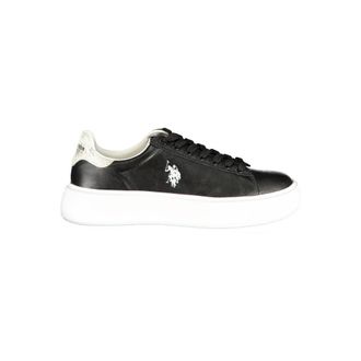 U.S.Polo Association Black Polyurethane Womens Womens Sneaker