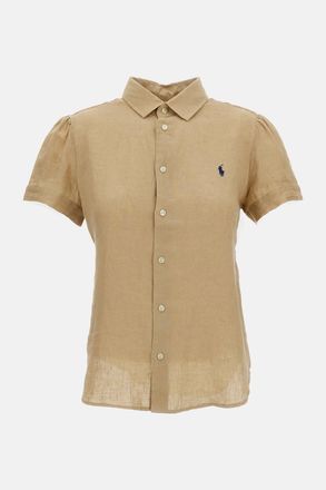 Polo Ralph Lauren Camicia In Lino A Maniche Corte