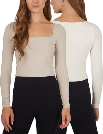 YOGALICIOUS 2枚セットTシャツ S ベージュ・ホワイト YOGALICIOUS 2枚セットTシャツ S ベージュ・ホワイト Amazon.com