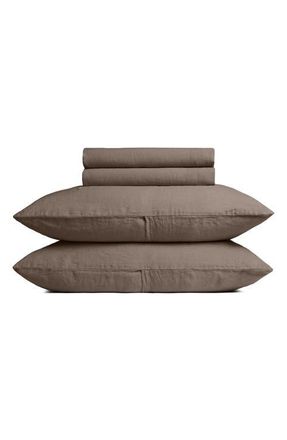 Parachute Linen Sheet Set in Warm Grey at Nordstrom, Size Queen