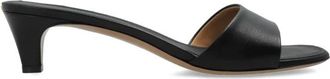Ferragamo Tatiana Heeled Mules - Dames - Muiltjes - Zwart - 38 1/2 EU - Leer - Schoenen