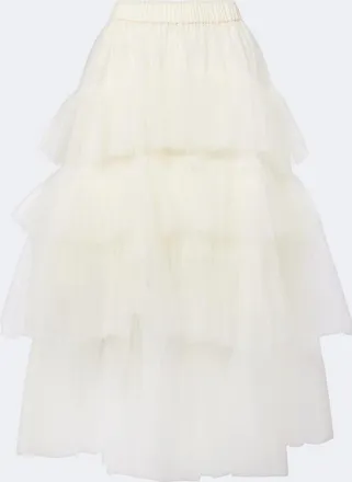 Simone Rocha Ruffled tulle midi skirt