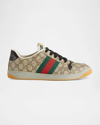 Gucci Men & apos;s Screener GG Canvas Low-Top Sneakers