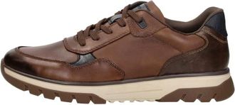 Rieker Veterschoenen Laag - Heren - Sneakers - Bruin - 40 EU - Leer - Schoenen