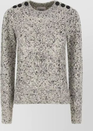Isabel Marant alpaca wool cable-knit crew-neck jumper