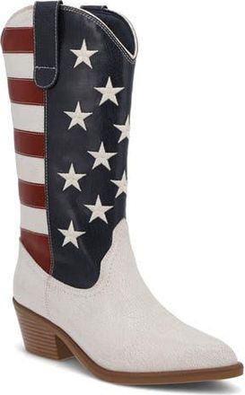 Mia Stars and Stripes Western Boot in Red/white/blue at Nordstrom Rack, Size 6.5