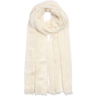 Echo Essential Modal-Silk Blend Crinkle Wrap in Cream at Nordstrom