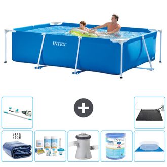 Intex Piscina Con Estructura Rectangular - 260x160x65 Cm - 7-piezas S30121