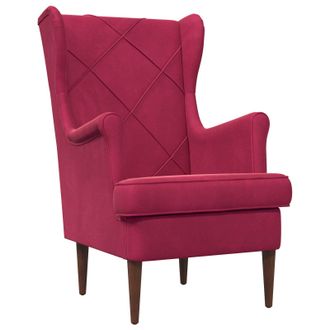 vidaXL Sill&oacute;n Rojo Vino Terciopelo Vidaxl