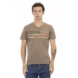 Trussardi Hombre, Camisetas, Marrón, Talla: XL