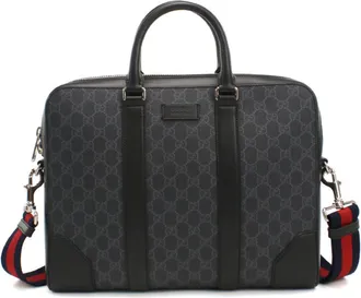 Gucci Black Pvc Briefcase (Pre-Owned)