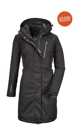 Killtec Parka KILLTEC Alisi, Damen, Gr. 36, schwarz, 100% Polyester, Jacken Parka