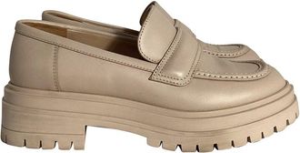 Gianvito Rossi Womens Leather Chunky Loafer (Authentic Pre-Loved)