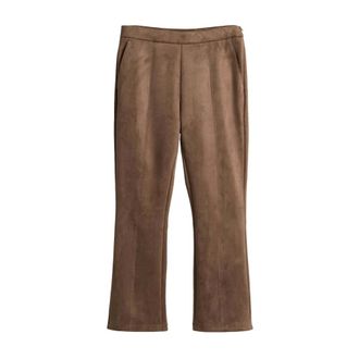 OPUS Dames, Broeken, Bruin, Maat: XL Leer