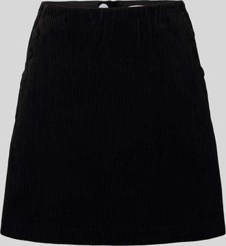 Ichi Regular Fit Minirock in Cord-Optik Modell Focaro in Black, Größe 42