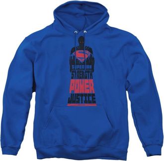 Gildan Batman V Superman Super Justice Adult Pull Over Hoodie / Hooded Sweatshirt
