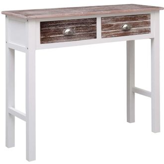 vidaXL Tavolo Consolle Marrone 90x30x77 cm in Legno - Vidaxl