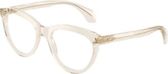 Moncler Me 2026 Optisch montuur - Dames - Brillen - Wit - 54 MM - Leer - Accessoires