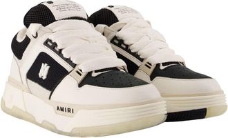 Amiri Mens Ma-1 Sneakers - Amiri Leather White Calfskin Shoes