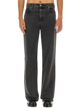Alexander McQueen Baggy Silhouette Jeans - Gray