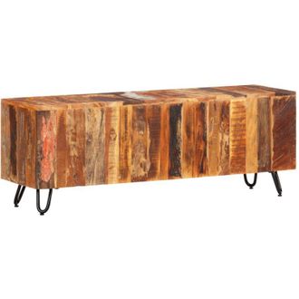 vidaXL vidaXL Mobile Porta TV 110x30x40 cm in Legno Massello Riciclato