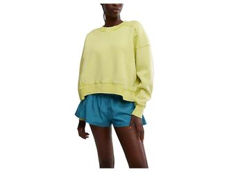 Free People Movement Intercept Pullover Womens Clothing Highlighter : MD (Womens 8-10), Cotton/Polyester