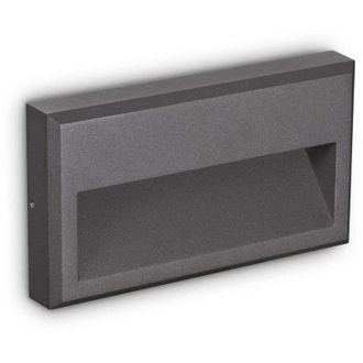 Ideal Lux Ideal Lux - Febe Aplique Led Empotrable Para Exterior Gris Antracita 630lm 4000k Ip65