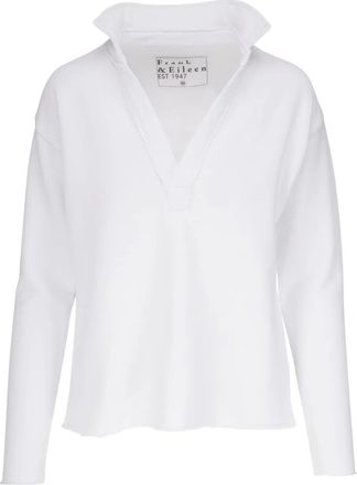 Frank & Eileen V-neck cotton T-shirt - White