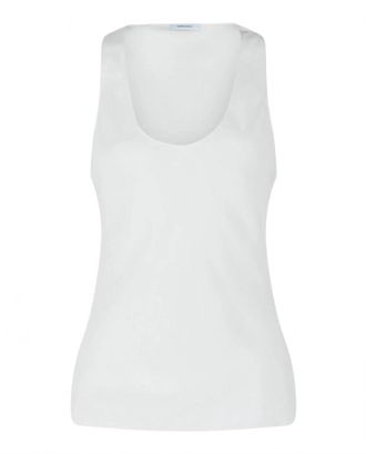 Ferragamo Womens Silk Tank Top In White