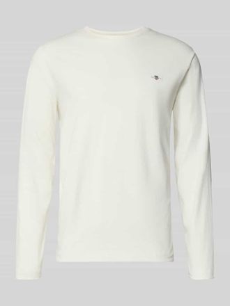 GANT Longsleeve mit Label-Stitching in Offwhite, Größe XXXL