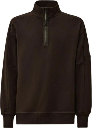 C.P. Company Polo Kraag Sweatshirts voor Heren - Heren - Sweatshirts - Zwart - S - Hoodies & sweatvesten