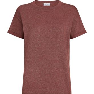 Brunello Cucinelli Cashmere and silk lightweight sweater in Orange at Nordstrom, Size 4X-Large Eu