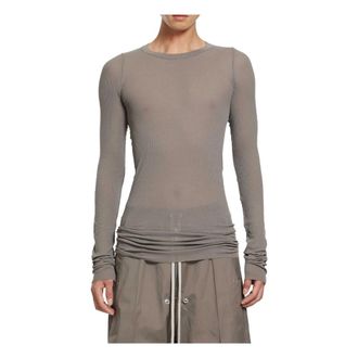 Rick Owens Heren, Tops, Grijs, Maat: XL Zijde