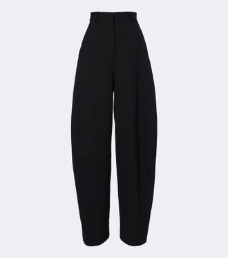 Balenciaga Wool barrel-leg pants