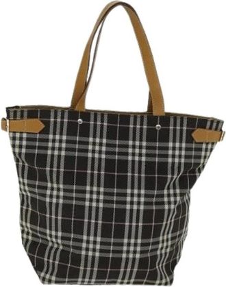 Burberry Pre-owned Nova Check Blue Label Nylon Tote - Dames - Vintage Shopper - Veelkleurig - ONE Size - Nylon - Vintage