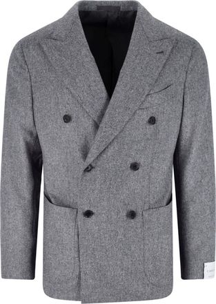 Caruso Blazer Doppiopetto In Lana