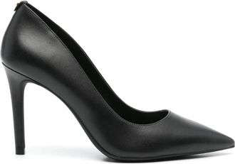 Michael Kors Alina Flex Leren Pump - Dames - Pumps - Zwart - 38 1/2 EU - Leer - Schoenen
