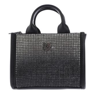 DKNY Hadlee Versierde Mini Crossbody Tas (Zwart/Zilver)