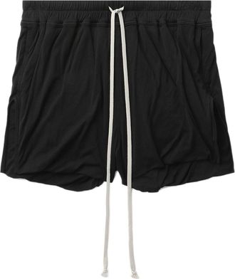 Rick Owens side-slits jersey shorts - women - Cotton - 42 - Black