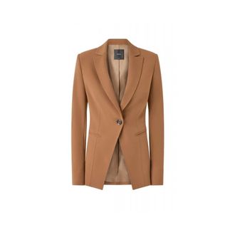 Pinko Pinko, Dames, Jassen, Bruin, Maat: M Leer