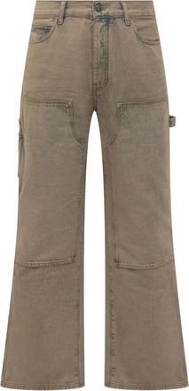 Amiri Carpenter Jean - Heren - Loose Fit Jeans - Beige - W32 - Katoen - Jeans