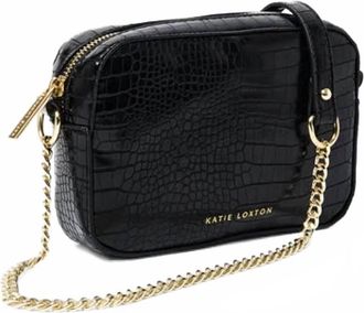 Katie Loxton Womens Millie Crossbody Bag In Black Croc