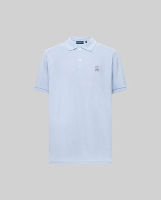 Psycho Bunny Mens Classic Pique Polo Shirt 410 ZEN BLUE / XXXL