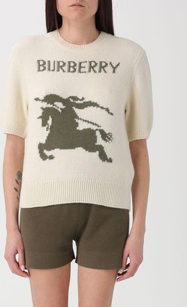Burberry Maglia di lana e cashmere con logo Burberry