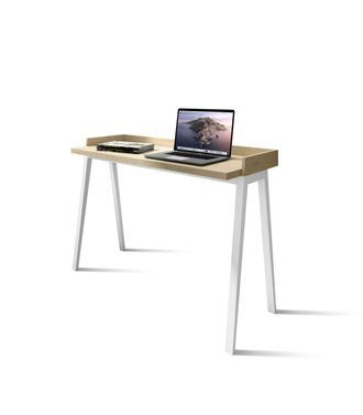 HERDASA Herdasa - Mesa Estudio Mod-nairobi Acabado Roble Blanco, 47 X 110 X 81 Cm (fondo X Ancho X Alto)
