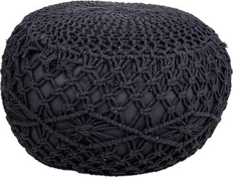 Wanderlust Deco Puff De Algod&oacute;n Trenzado 45x45x30