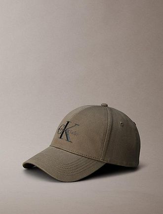 Calvin Klein Embroidered Monogram Logo Twill Cap