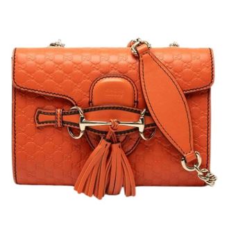 Gucci Pre-owned Cross Body Bags, female, Orange, Size: ONE SIZE Pre-owned The Mini Emily