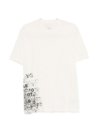Yohji Yamamoto White Solid Crew Neck T-Shirt
